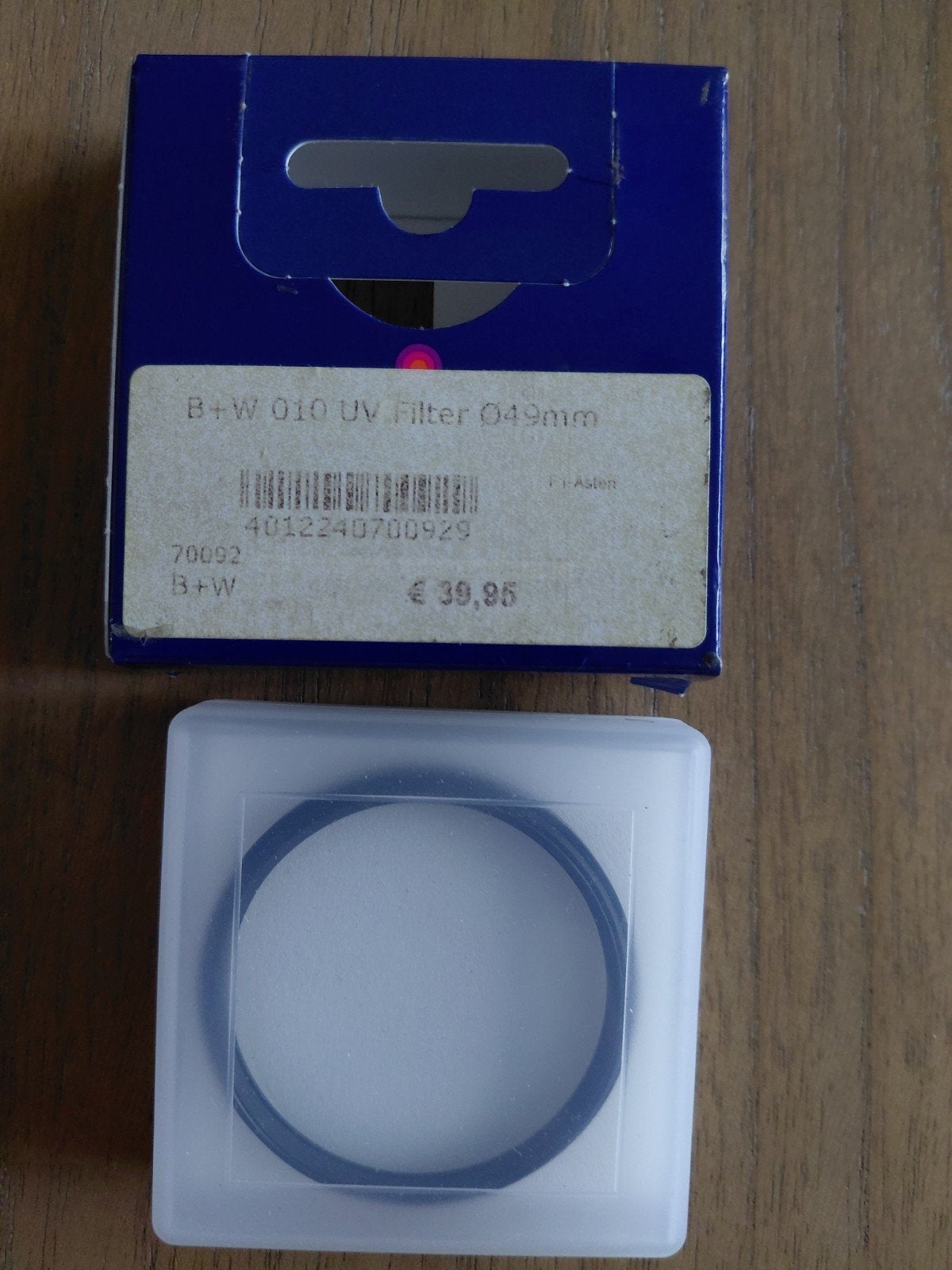 B en W Filter, Ophalen of Verzenden, Zo goed als nieuw, UV-filter