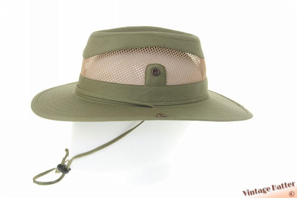 Ventilerende Australische hoed mosgroen katoen gaas 57 58 59, Kleding | Heren, Ophalen of Verzenden, Nieuw, 58 of 59 cm (L, 7¼ of ⅜ inch)