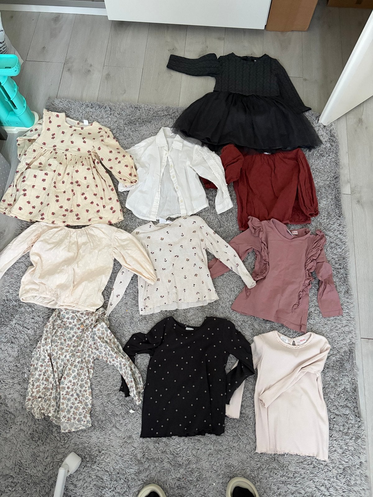 Kledingbundel meisjes Shirt’s met lange mouwen en jurken, Ophalen of Verzenden, Zo goed als nieuw, Zara, Meisje