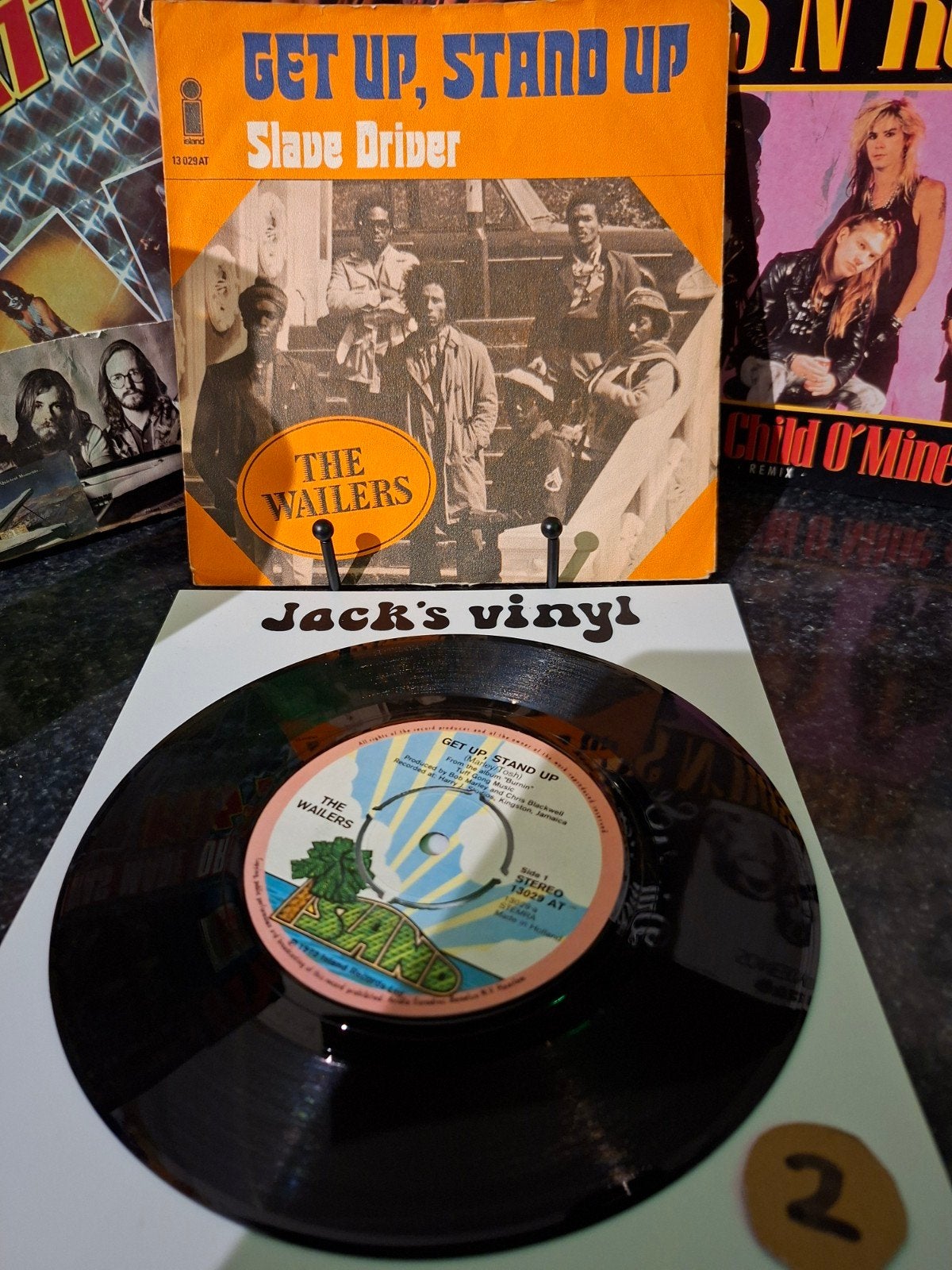 The Wailers - Get Up, Stand Up / Slave Driver    1973/ 2, Gebruikt, 7 inch, Ophalen of Verzenden, Beschermende buitenhoes