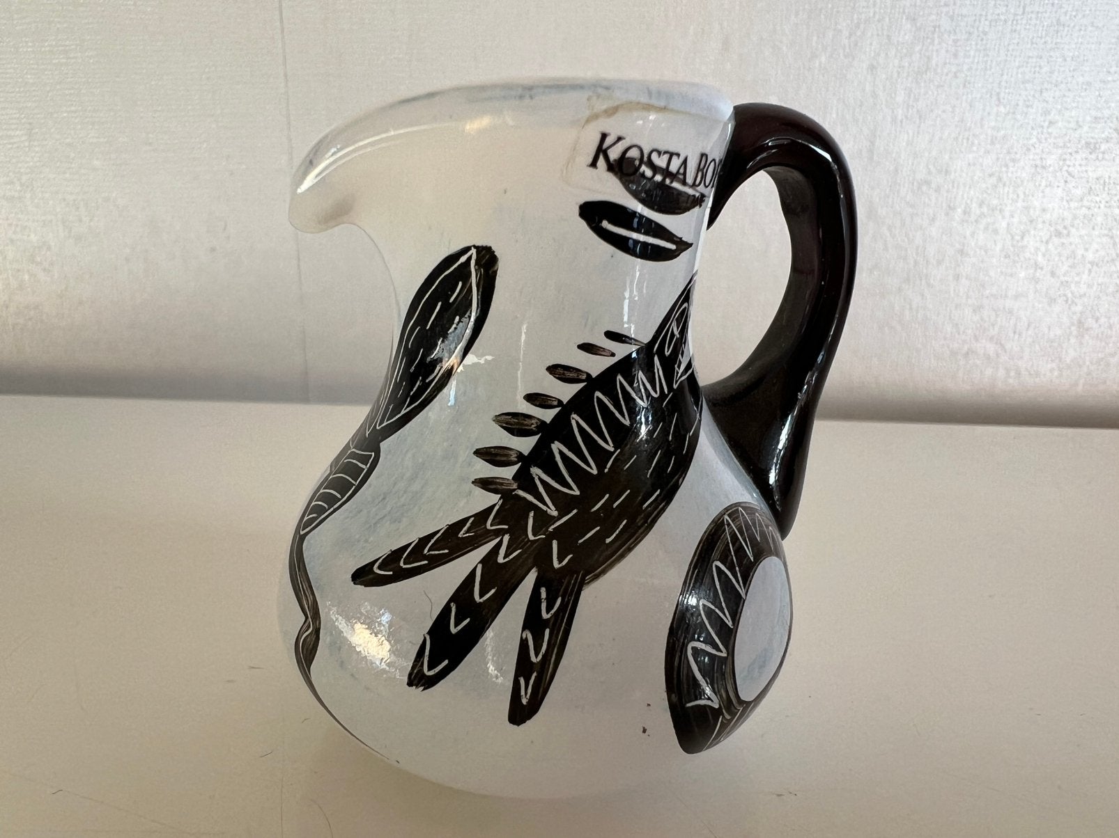 Vintage Kosta Boda Caramba Vis Karaf Ulrica Hydman 1980, Ophalen of Verzenden