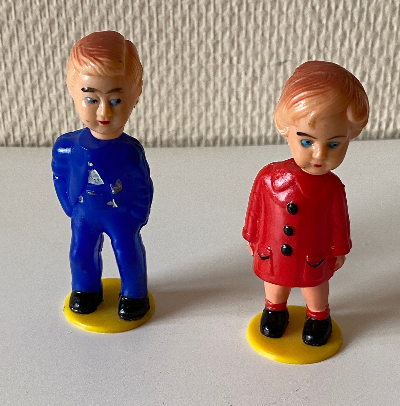 Vintage jaren 50 magnetische kuspoppetjes, made in Hong Kong, Ophalen of Verzenden