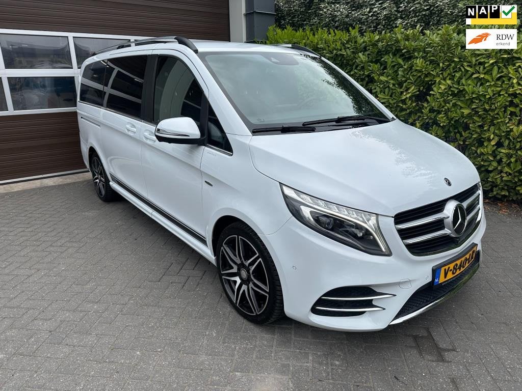 Mercedes-Benz V-klasse 250d Lang DC Avantgarde AMG Distronic, Automaat, Achterwielaandrijving, Gebruikt, Wit
