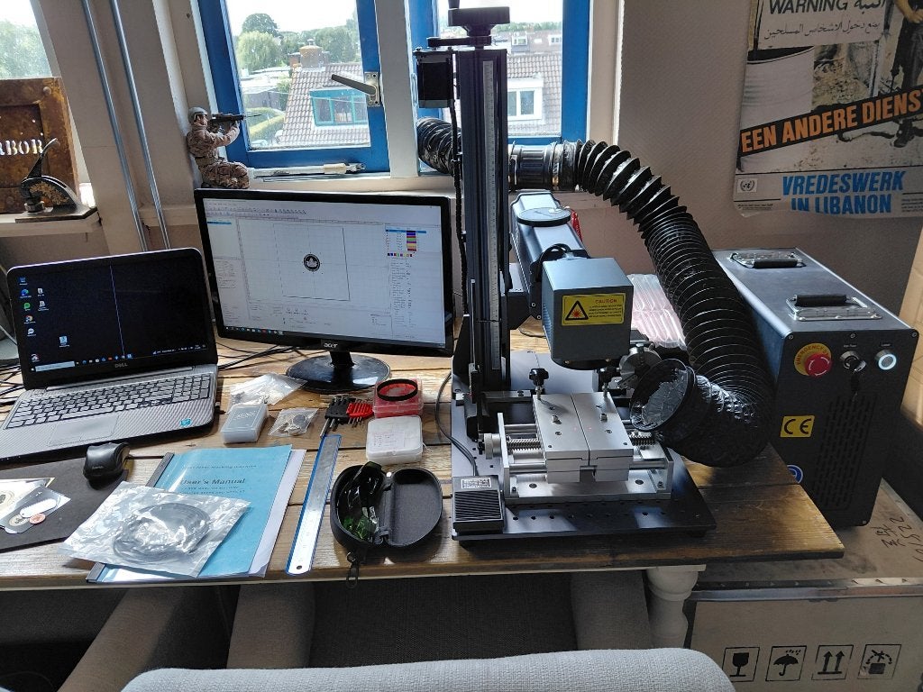 60W JPT MOPA Fiber Laser | EZCAD3 | Rotary | Laptop + Scherm, Ophalen, Nieuw