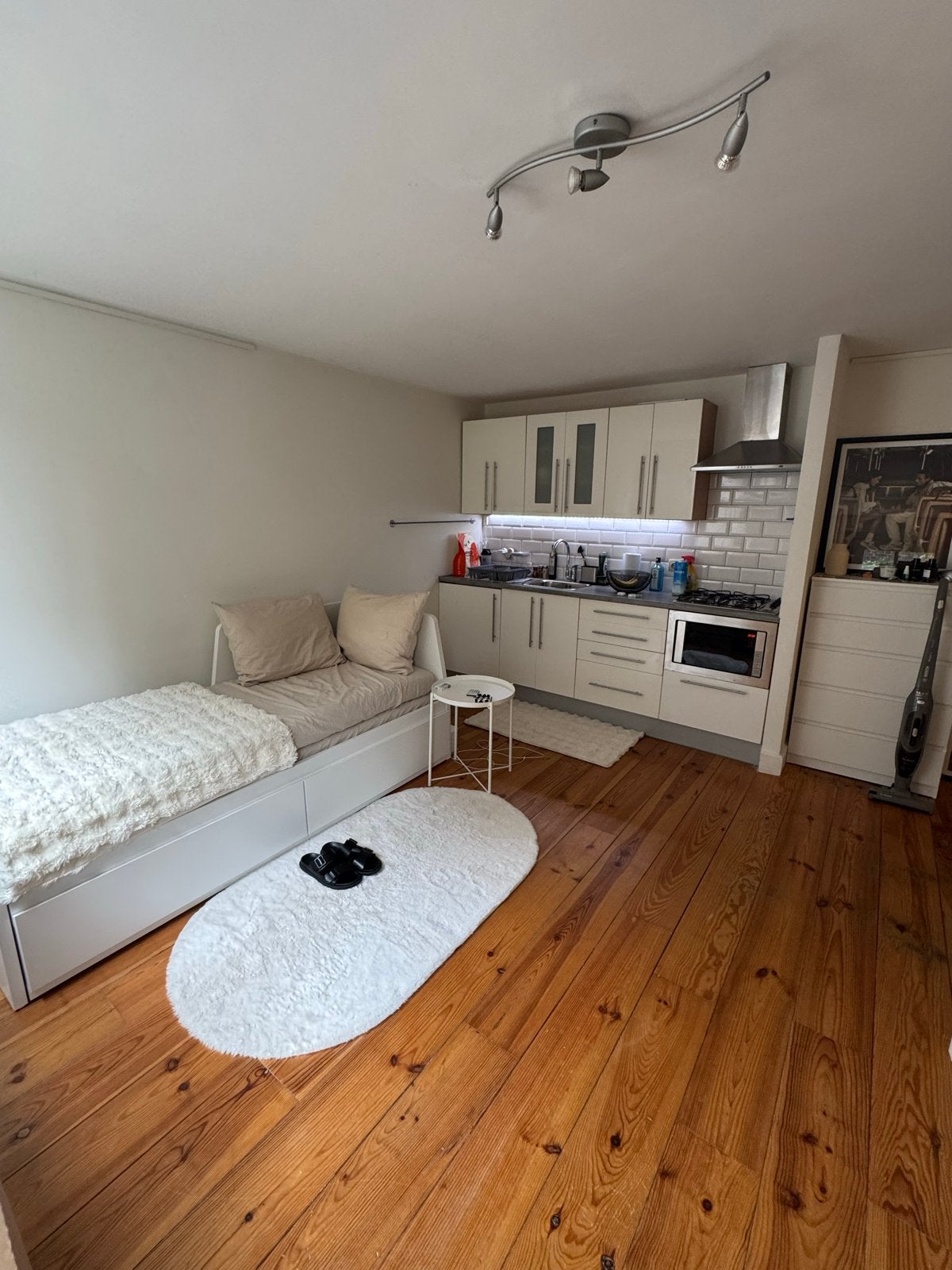 IKEA FLEKKE bedbank met 2 lades (80x200 cm), Huis en Inrichting, Ophalen, Eenpersoons, Wit, Zo goed als nieuw