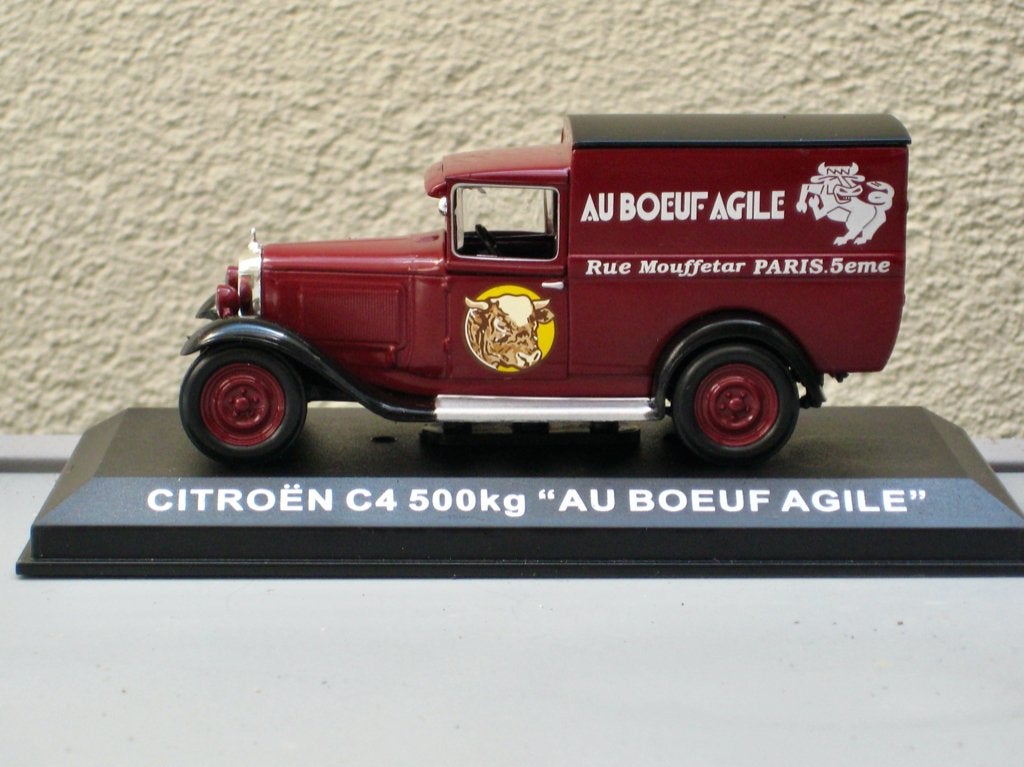Citroen C4 bestel 500kg "Au Boeuf Agile" van Altaya 1:43, Hobby en Vrije tijd, Modelauto's | 1:43, Ophalen of Verzenden, Nieuw