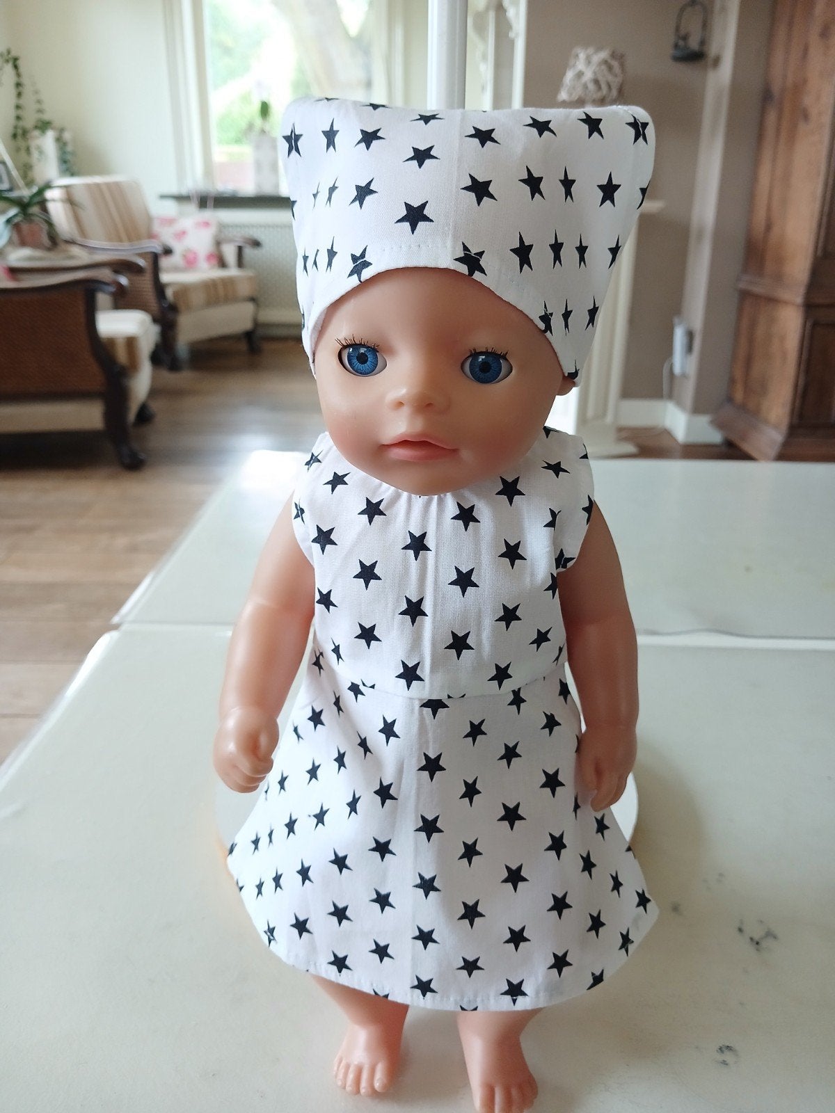zwarte sterren 2 delig set baby born pop 36/38, Ophalen of Verzenden, Nieuw, Babypop