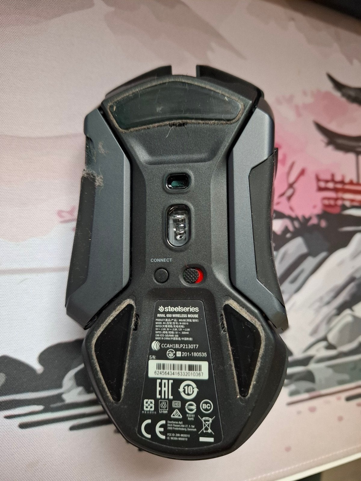 SteelSeries Rival 650 Draadloze Gaming Muis - Gebruikt, Computers en Software, Rechtshandig, Muis, Gebruikt, Gaming muis