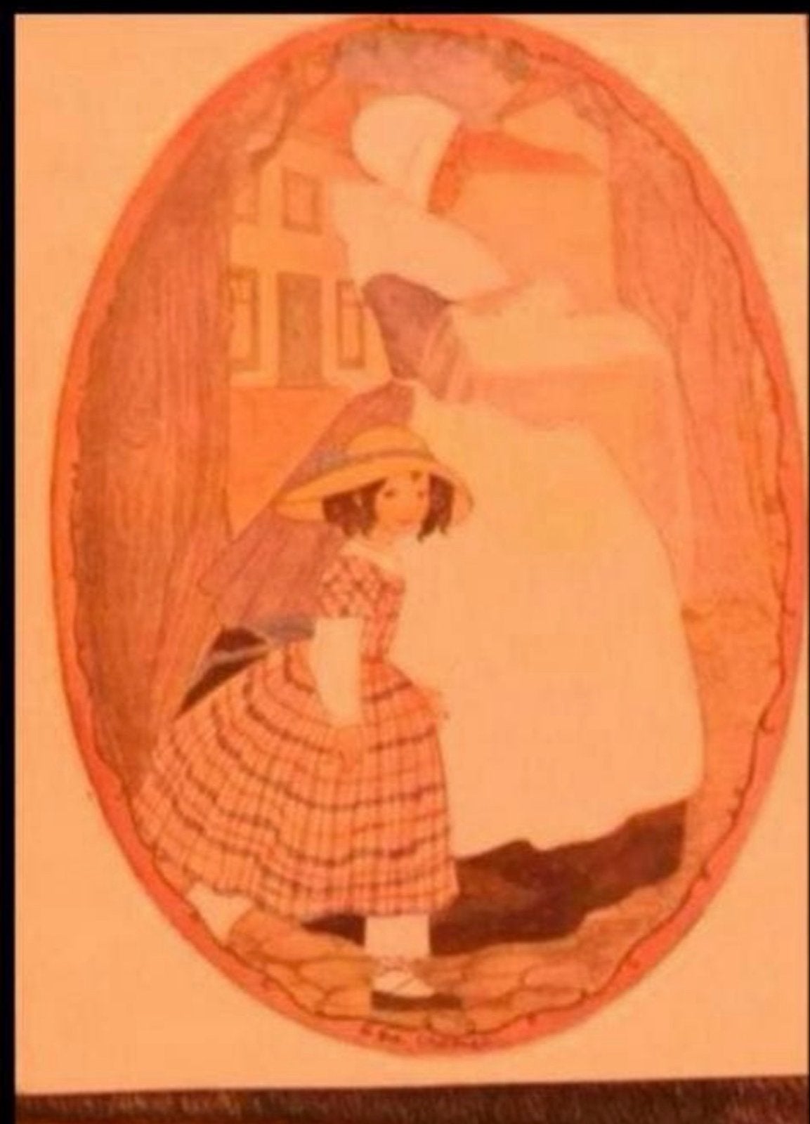 Zeer oude ansichtkaart Rie Cramer - 'De Baker', Verzamelen, Ophalen of Verzenden, Voor 1920, Ongelopen