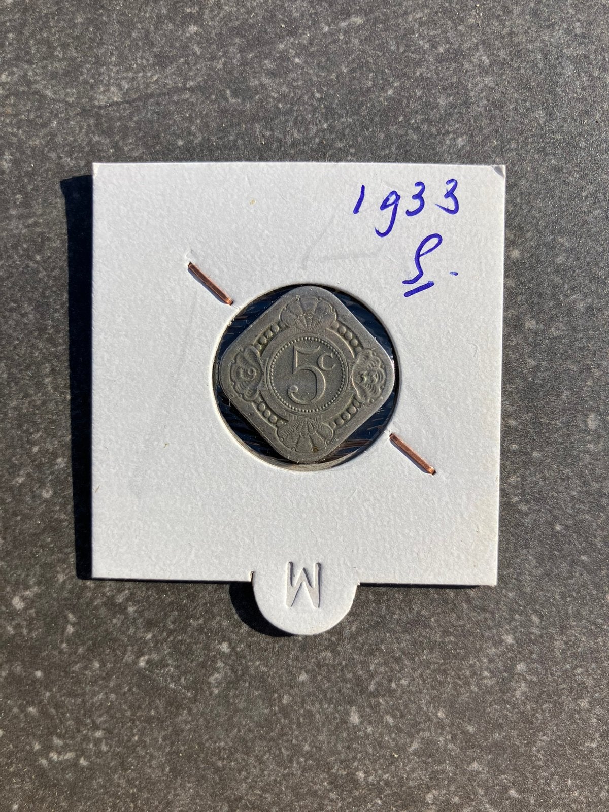 5 cent 1933 stuiver nederland, Ophalen of Verzenden, Koningin Wilhelmina