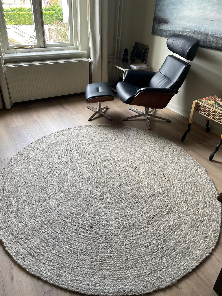 Wollen rond kleed, Ophalen, Rond, 200 cm of meer, Crème