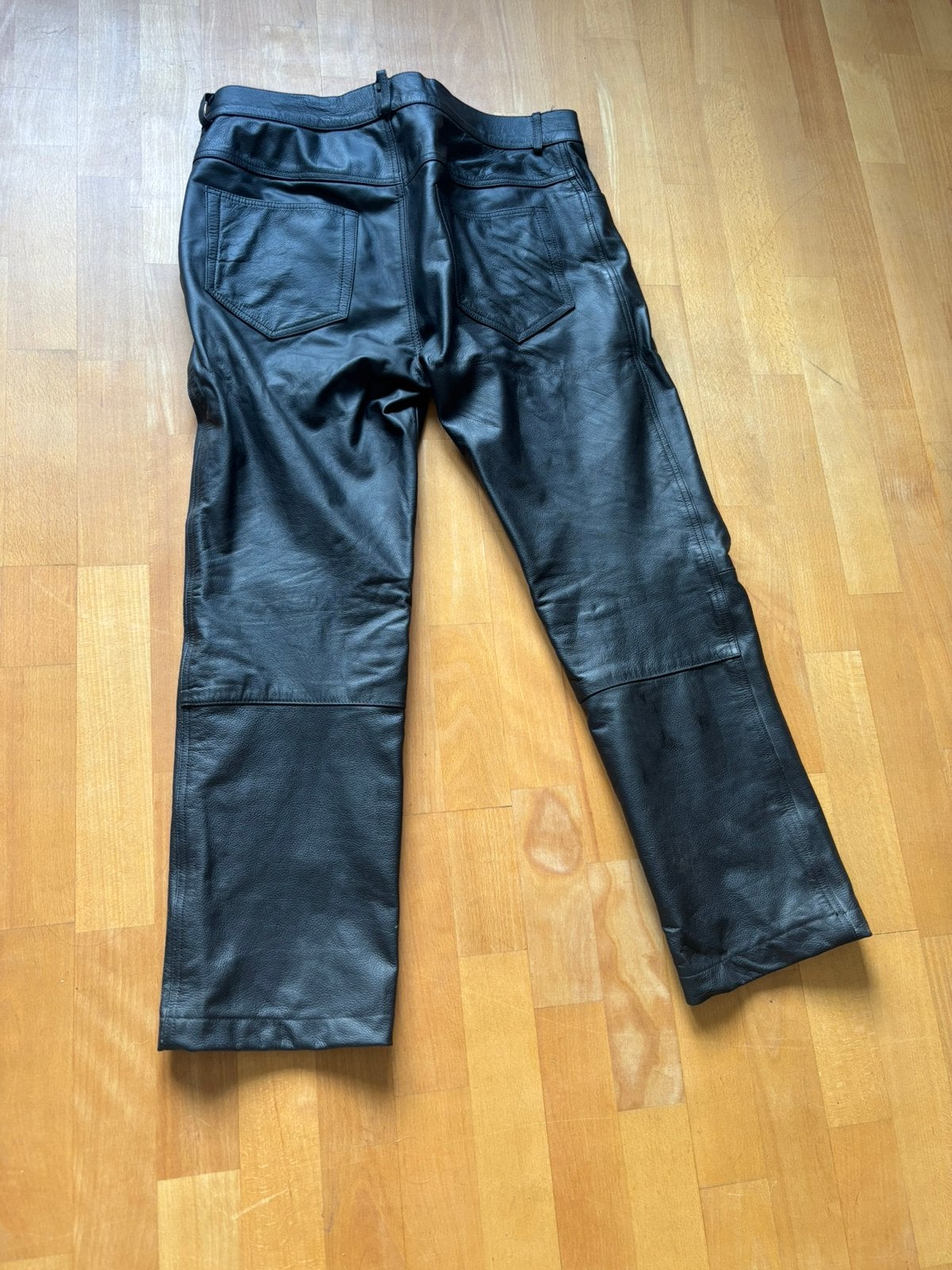 Lederen motorjeans met versteviging, Motoren, Kleding | Motorkleding, Ophalen, Tweedehands, Heren, Broek | leer