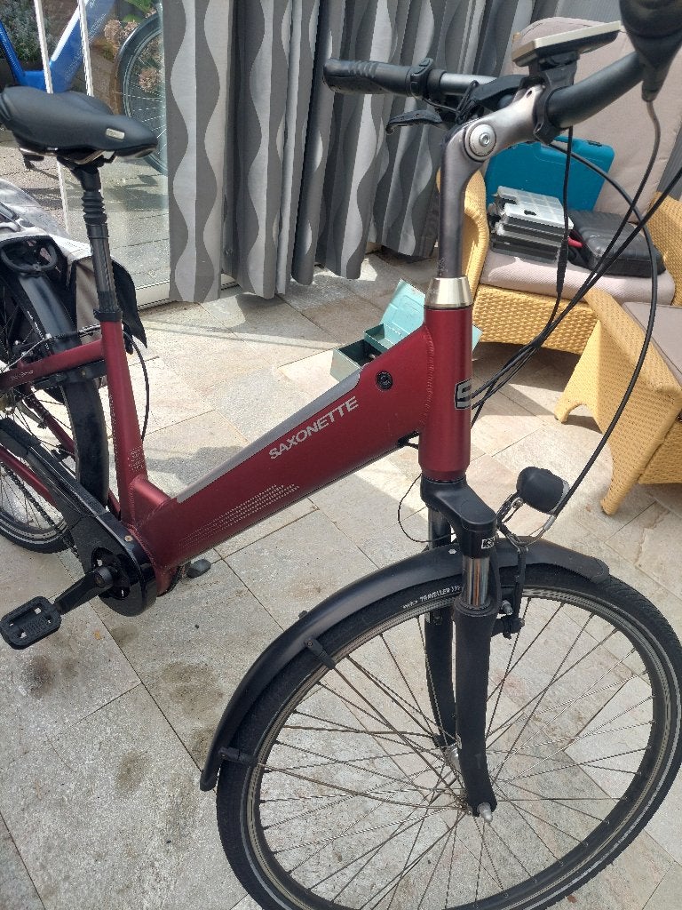Saxonette Selection E-bike met middenmotor, Gebruikt, 47 tot 51 cm, 30 tot 50 km per accu, Ophalen