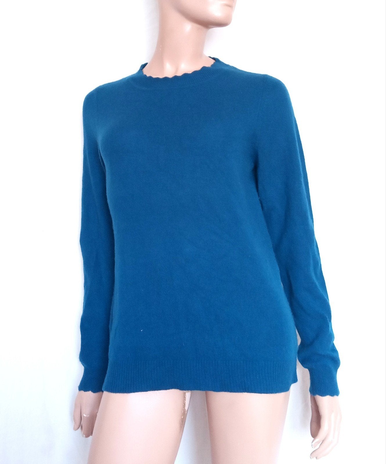 ADRIENNE VITTA DINI 2 - LAAGS CASHMERE Trui , Maat 40, Ophalen of Verzenden, Zo goed als nieuw, Maat 38/40 (M), Blauw