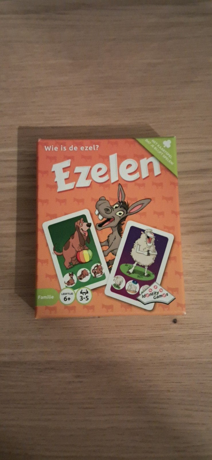 Ezelen Kaartspel - Wie is de ezel? Familie spel, Ophalen of Verzenden, Nieuw