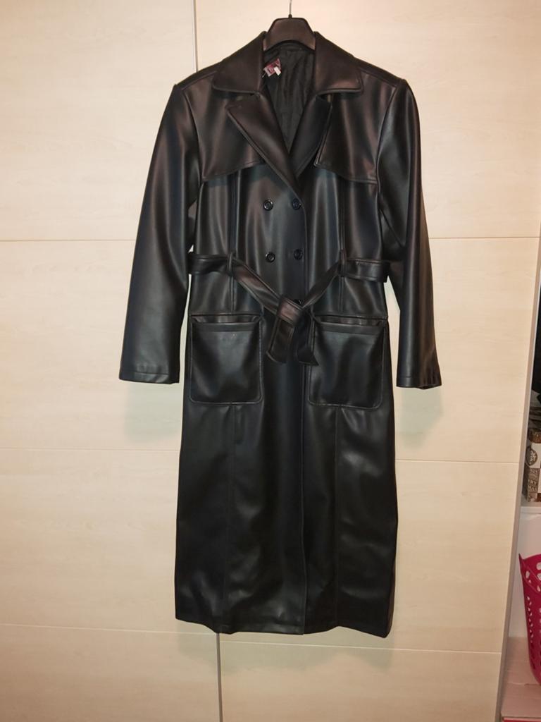 Kunst leren jas, Ophalen of Verzenden, Zo goed als nieuw, Maat 46/48 (XL) of groter, Zwart