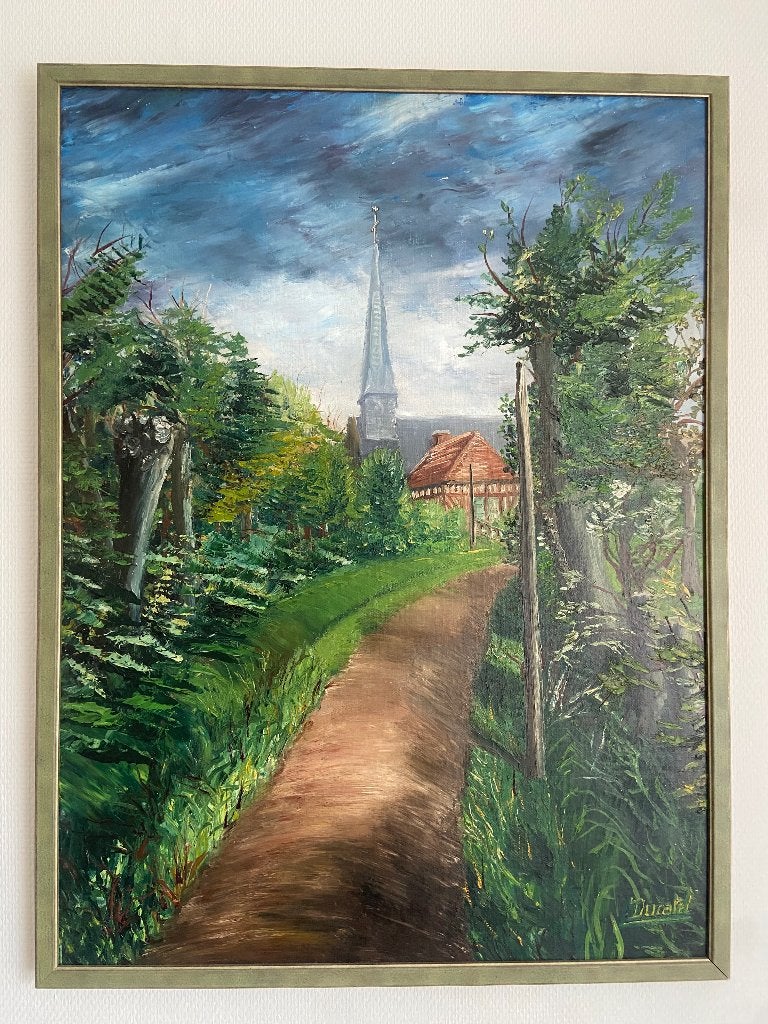 Schilderij, Doek, Overige technieken, Ophalen of Verzenden, Landschap