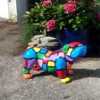 Engelse bulldog beeld origineel design, bulldogs online, Ophalen, Nieuw, Hond of Kat, Beeldje of Figuurtje