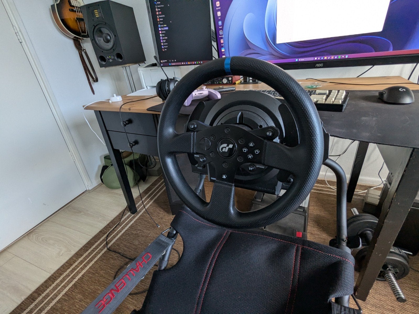 Race stuur Thrustmaster t300rs met tm open wheel, Spelcomputers en Games, Spelcomputers | Overige Accessoires, Ophalen of Verzenden