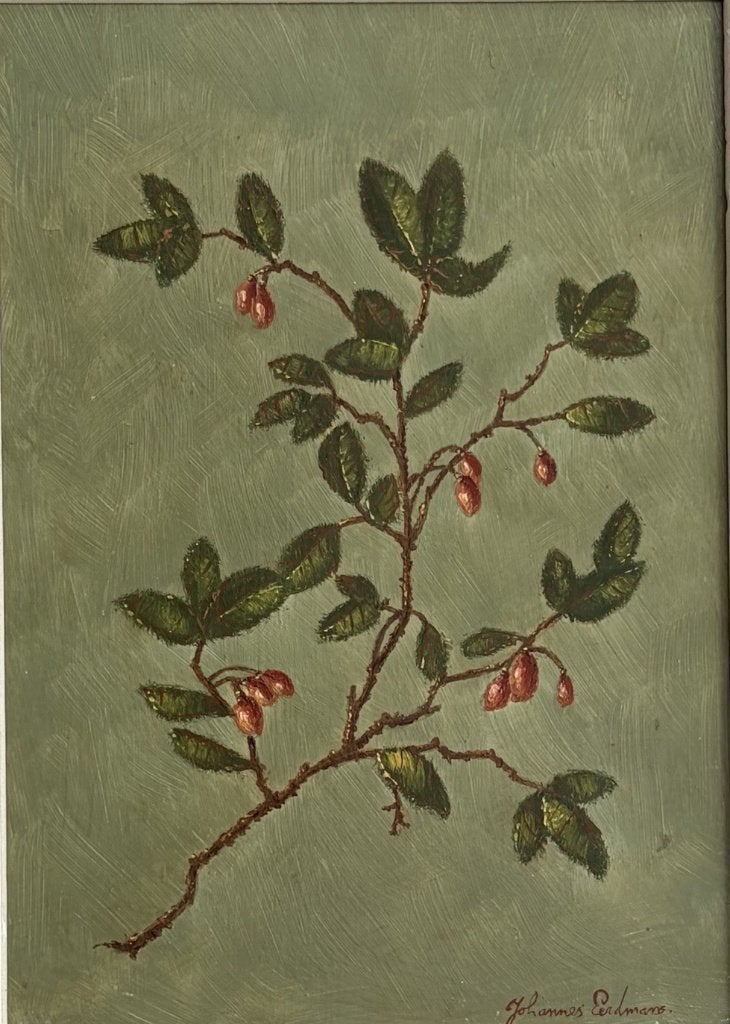 Johannes Eerdmans, stilleven met een bessentakje, Antiek en Kunst, Ophalen