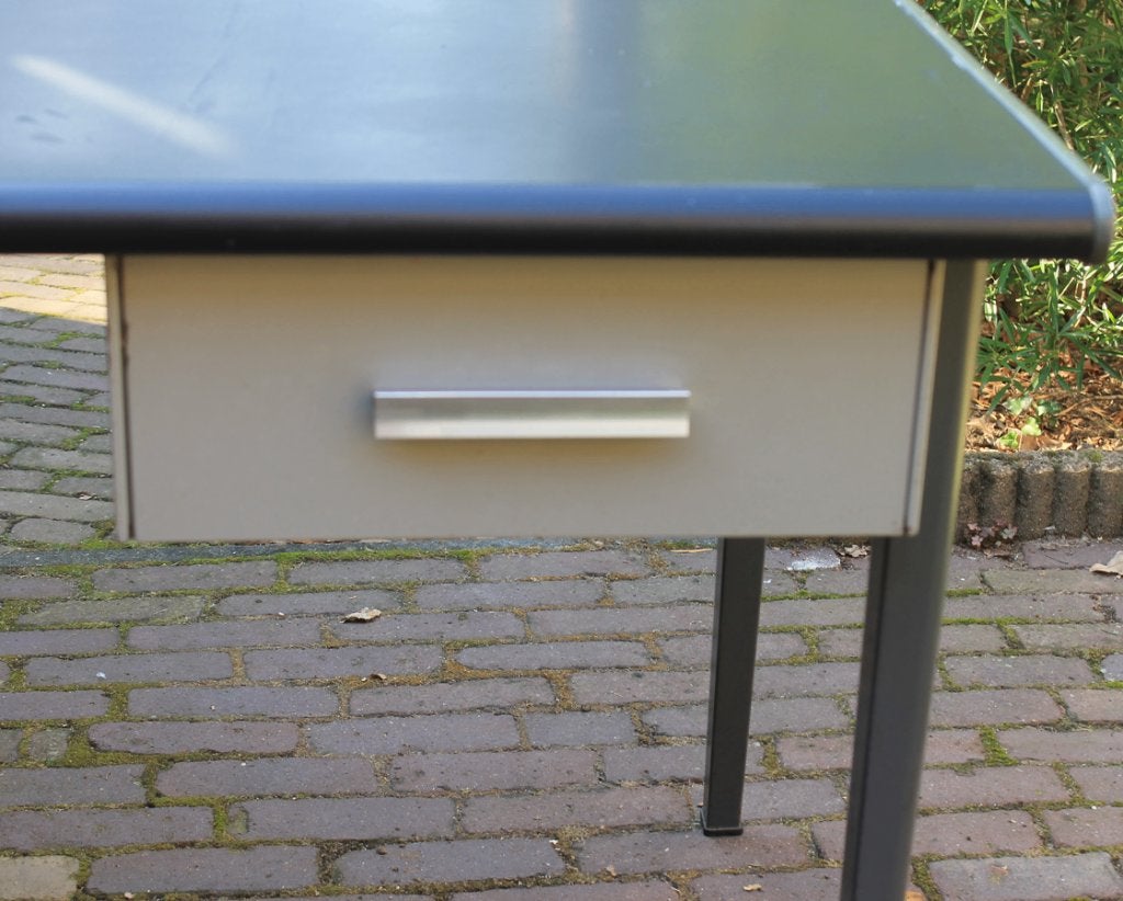 Vintage tafel Gispen 7800, Ophalen, Gebruikt, Rechthoekig, 50 tot 100 cm