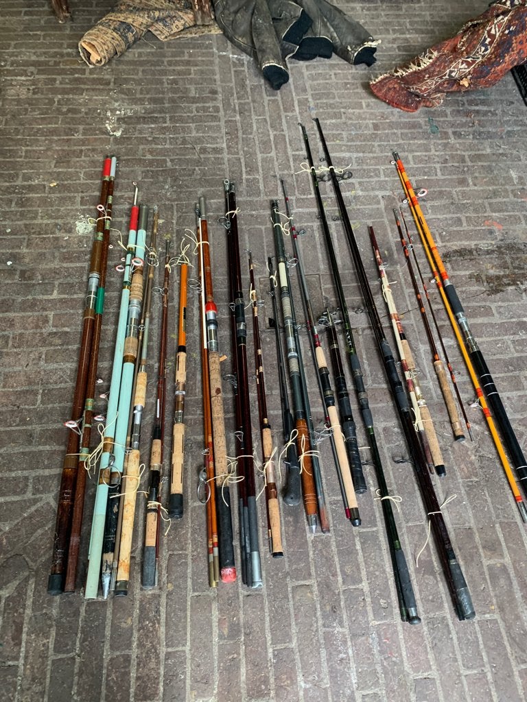partij hengels in een koop, Watersport en Boten, Ophalen, Gebruikt, Werphengel