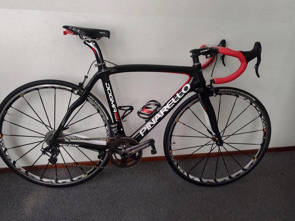 Originele Pinarello Dogma met de beste onderdelen, Cimelli, Carbon, Zo goed als nieuw, Meer dan 20 versnellingen, Ophalen
