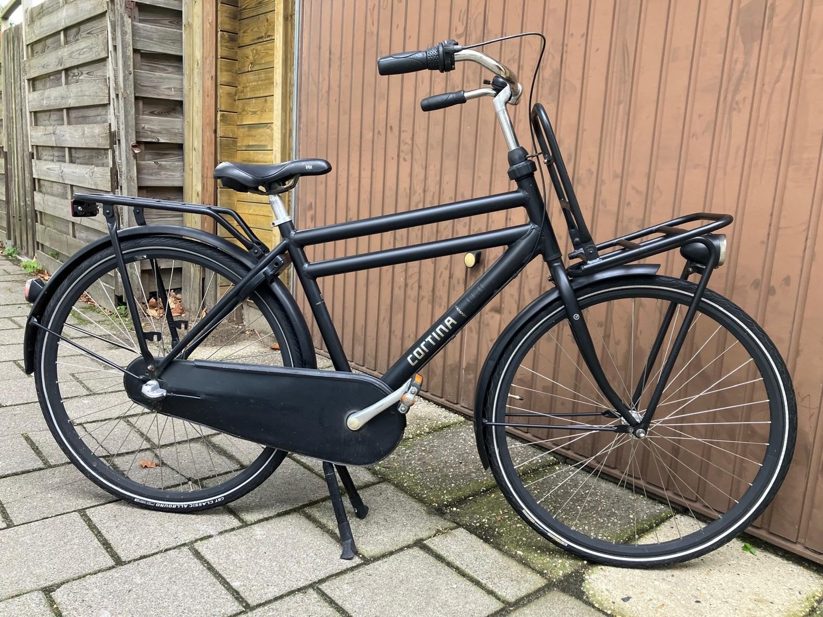 Cortina transport jongensfiets 28inch, Terugtraprem, Gebruikt, Versnellingen, 49 tot 53 cm