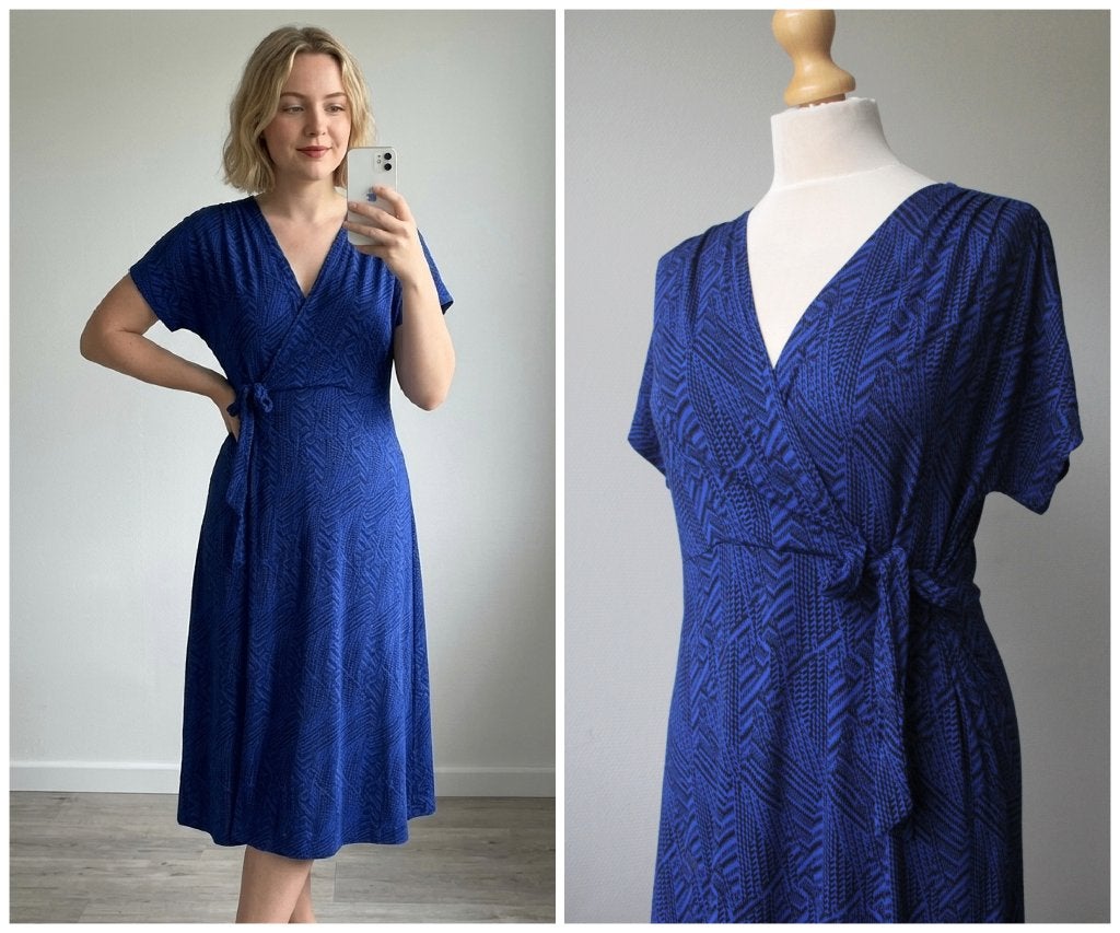 Masai - NIEUW - prachtige jurk blauw - maat M, Maat 38/40 (M), Nieuw, Masai, Boven de knie