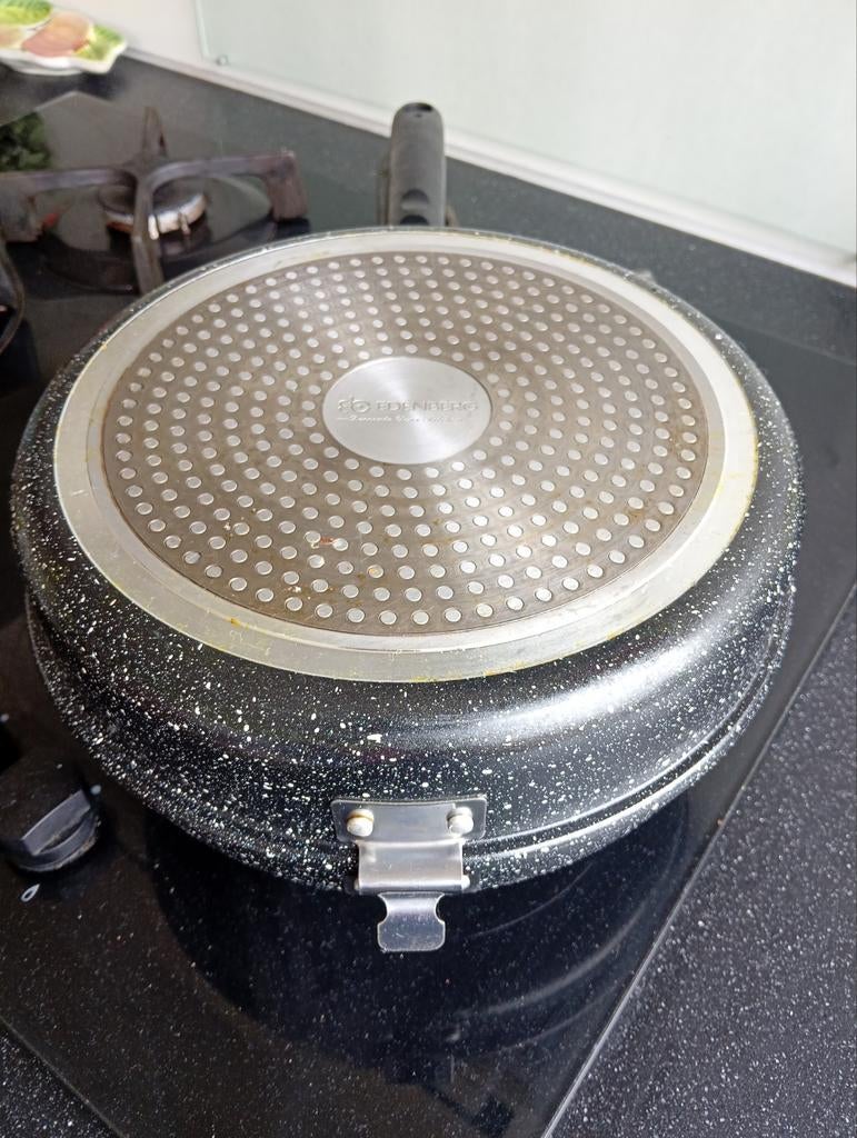 Tortilla, omelet pan., Gebruikt, Aluminium, Ophalen of Verzenden, Keramische plaat
