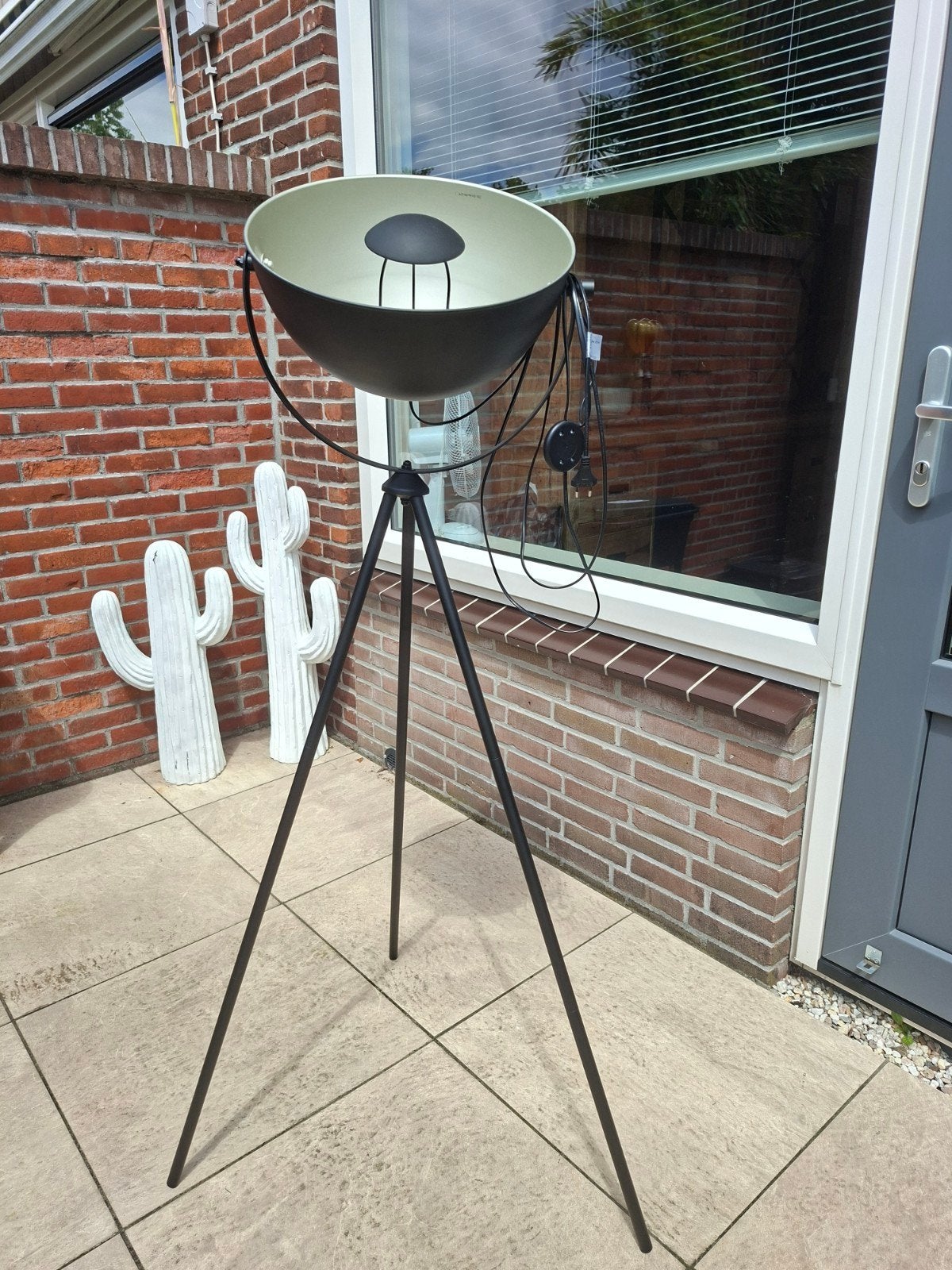 Industriële vloer lamp, Ophalen, Zo goed als nieuw, 150 tot 200 cm
