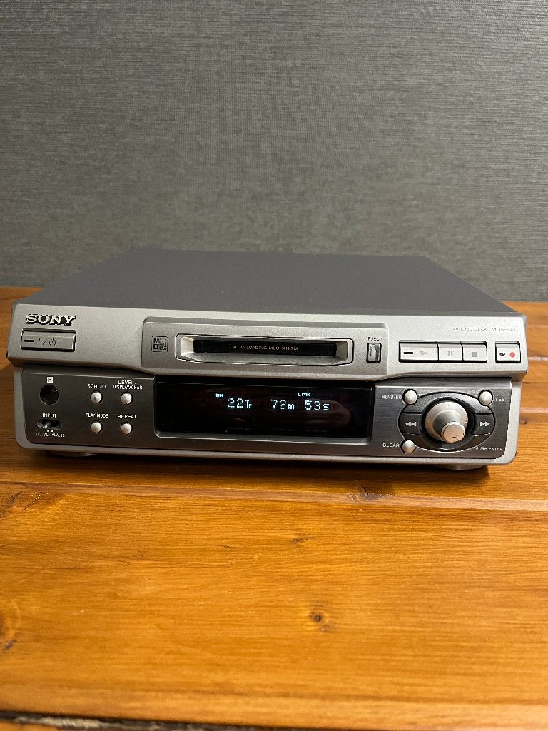 Sony MDS-S41 minidisc deck speler . GETEST !!, Audio, Tv en Foto, Walkmans, Discmans en Minidiscspelers, Ophalen of Verzenden