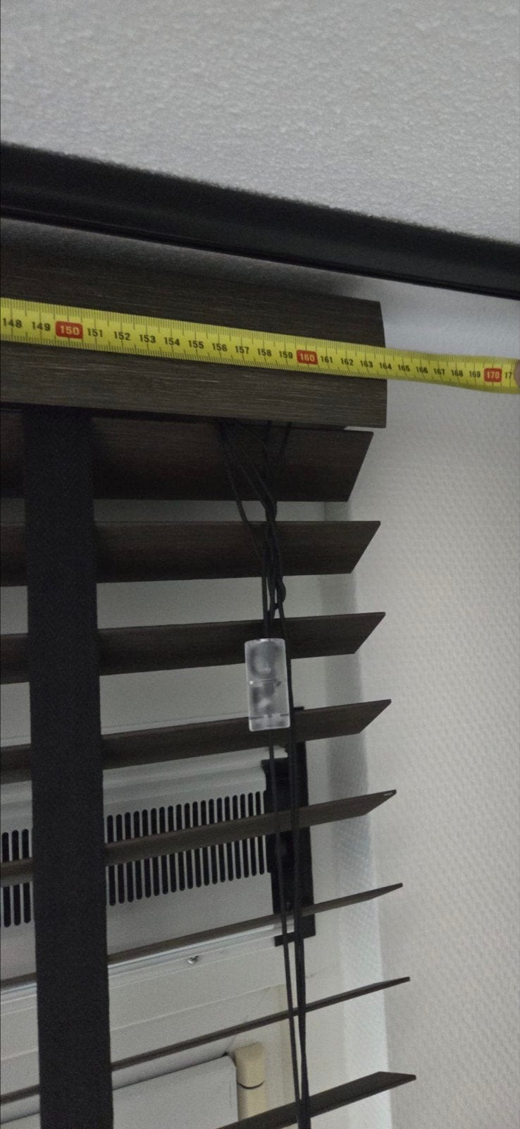Luxe houten luxaflex, Ophalen, Zo goed als nieuw