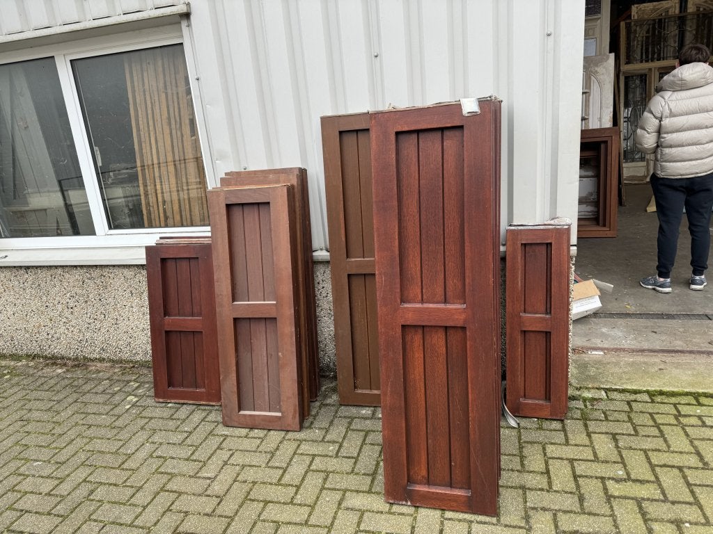 Prachtige Merbau raamluiken/ sierluiken, Doe-het-zelf en Verbouw, Deuren en Horren, La belle porte, Jurgen.hoogenboezem@gmail.com
