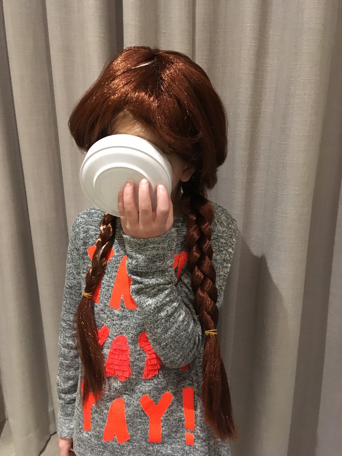 Nieuwe anna pruik voor kids, Ophalen of Verzenden, Nieuw, 110 t/m 116, Jongen of Meisje