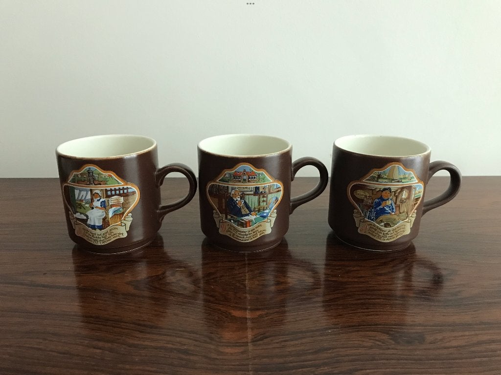 Set van 3 mokken tassen Villeroy & Boch Douwe Egberts, Ophalen of Verzenden