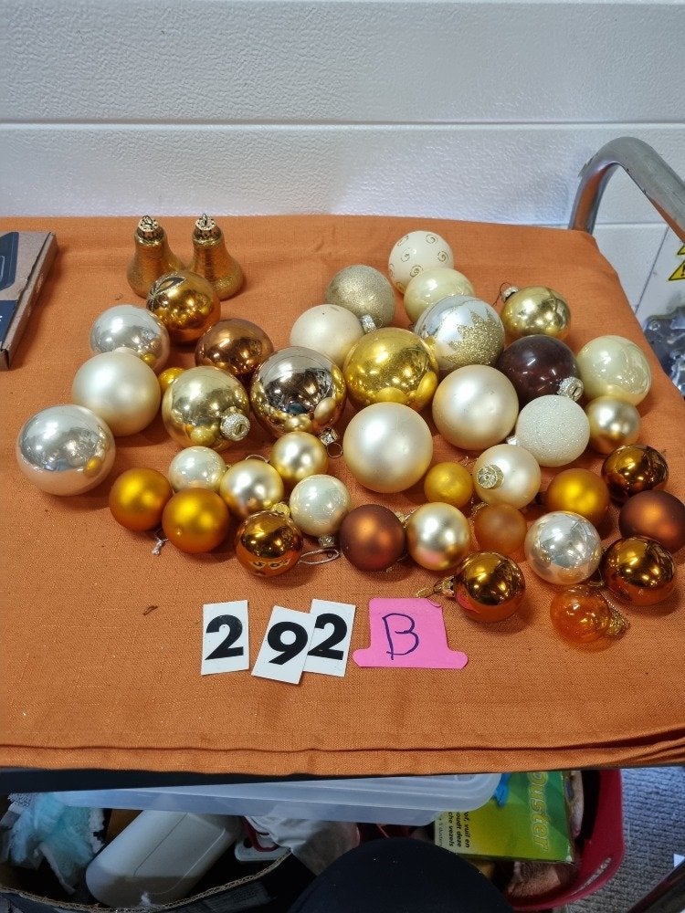 kerstballen verschillende goud tinten glas [b292], Ophalen of Verzenden, 'T Olde Gre-j, Info@toldegrej.nl, Endepoelstraat 20f Didam