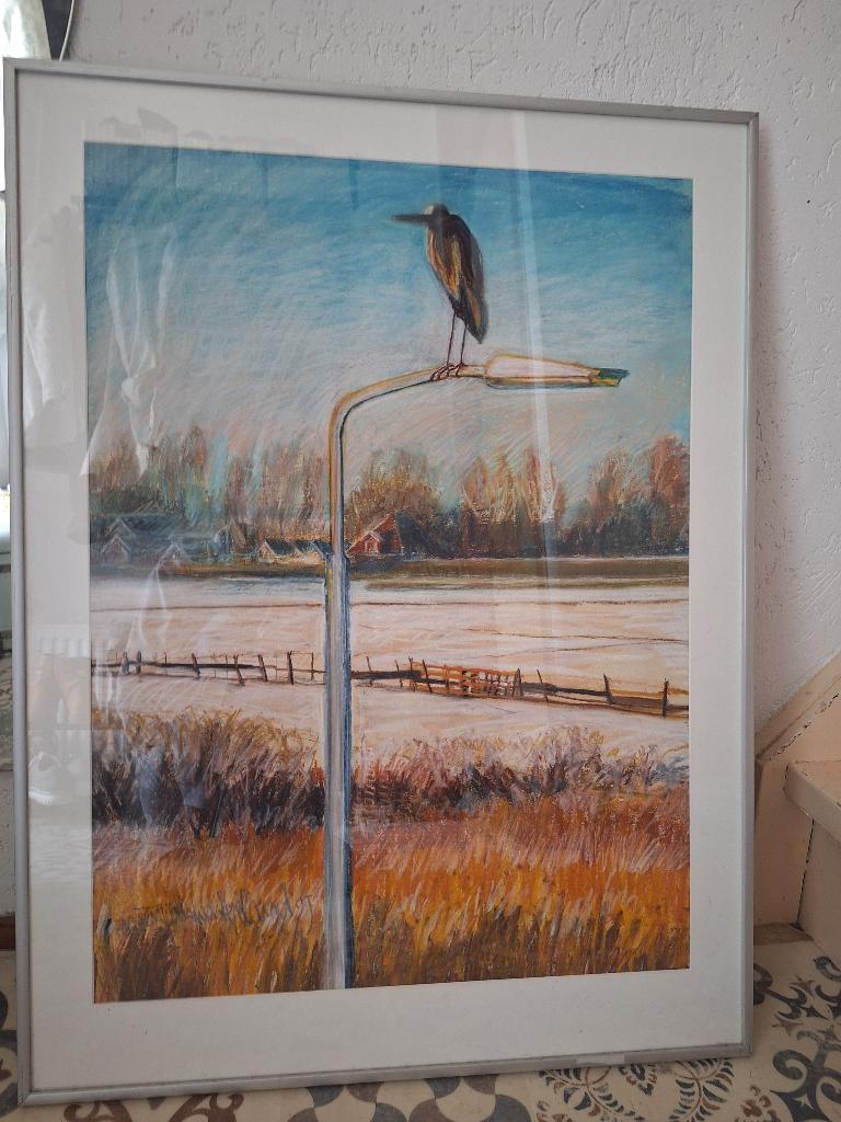 pastelkrijt schilderij Ariën v Waterland, Ophalen