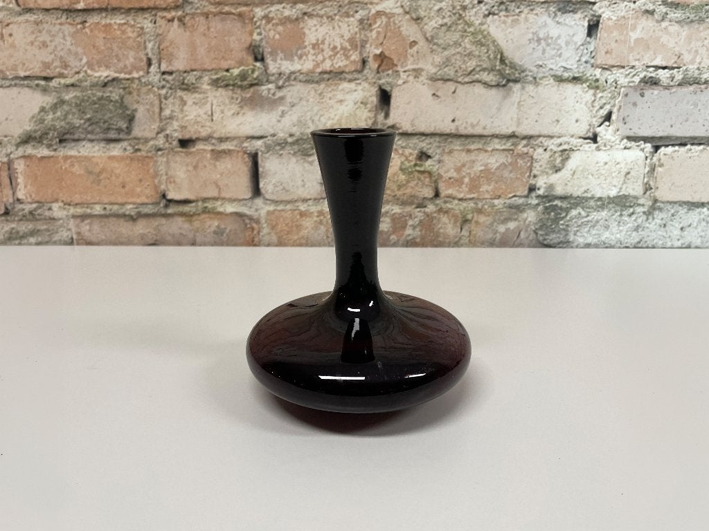 Vintage Glazen Vaas Paars bij TheReSales