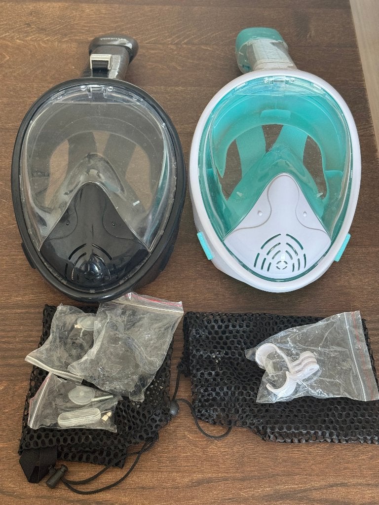 Volgelaats snorkelmaskers, Ophalen of Verzenden, Zo goed als nieuw, Snorkelmasker