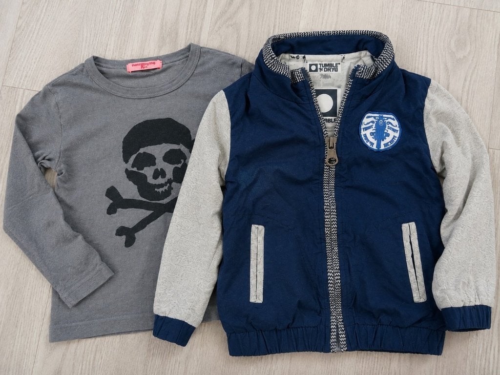 Maat 80 Set – Tumble ’N Dry Jas & Skull Shirt, Ophalen of Verzenden, Zo goed als nieuw, Jongetje, Overige typen