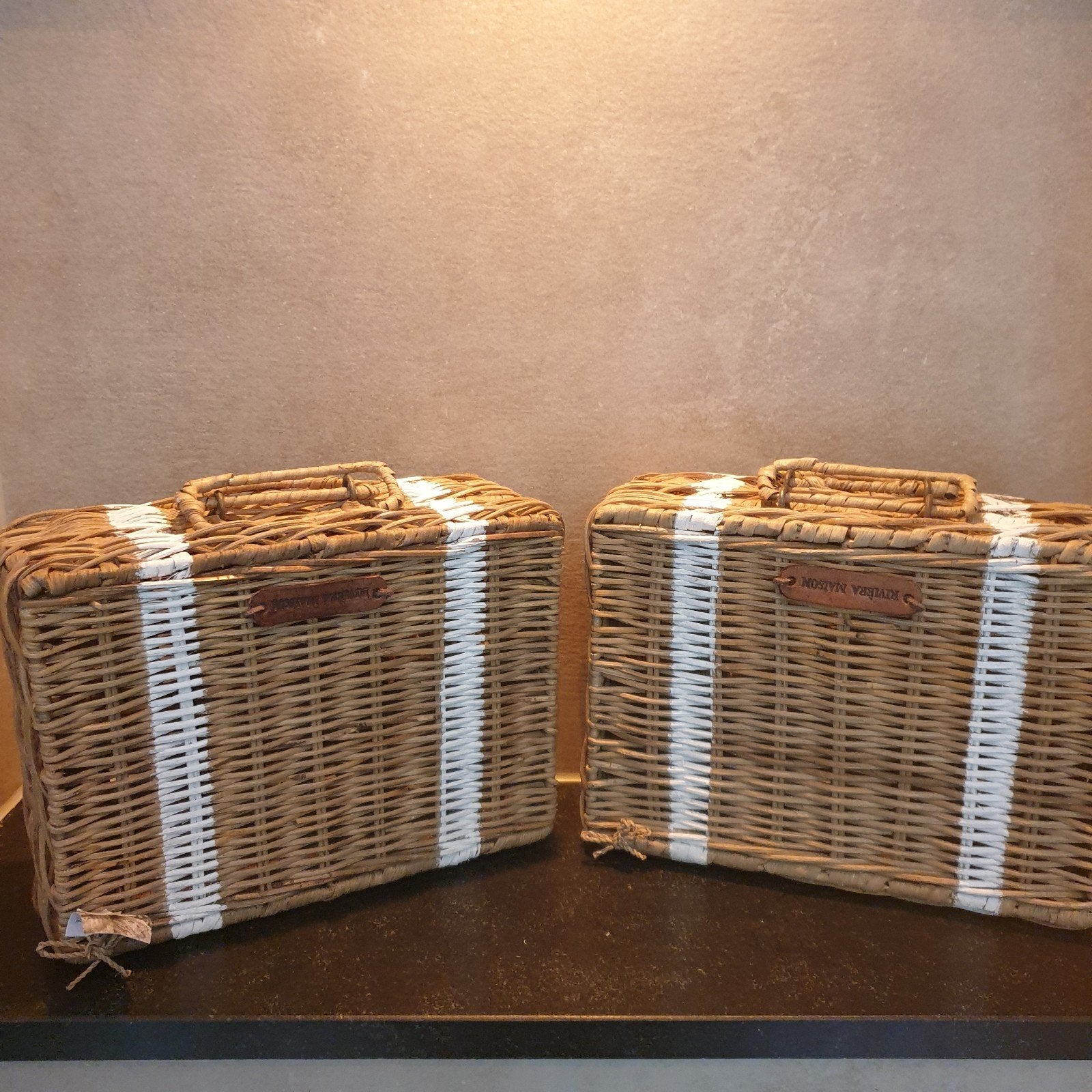 riviera maison suitcase tea box 30%, Theedoos, Ophalen, Nieuw, Hout