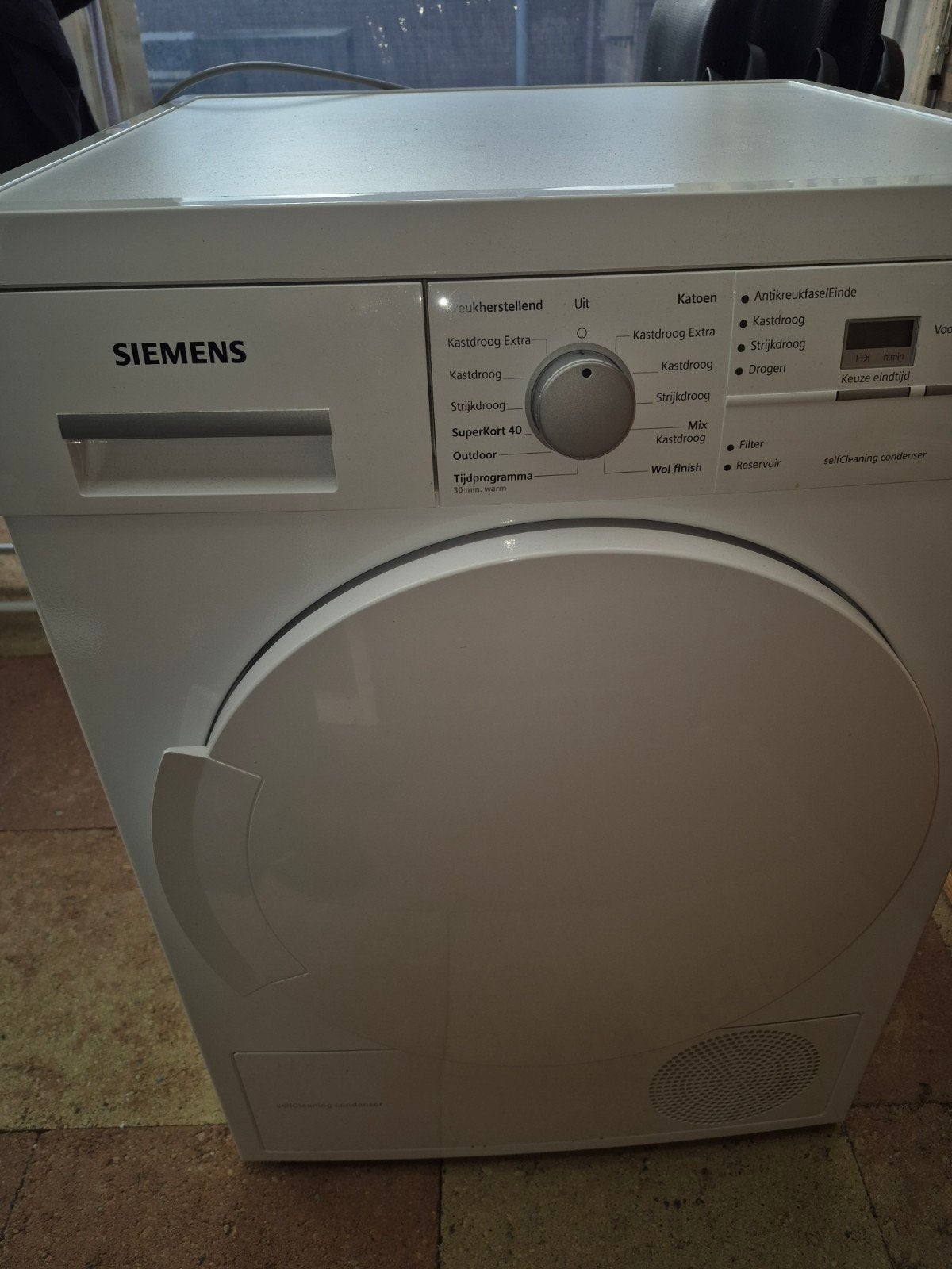 Siemens WT44W362NL Condensdroger (wordt niet meer goed warm), 6 tot 8 kg, Gebruikt, Ophalen of Verzenden, Voorlader