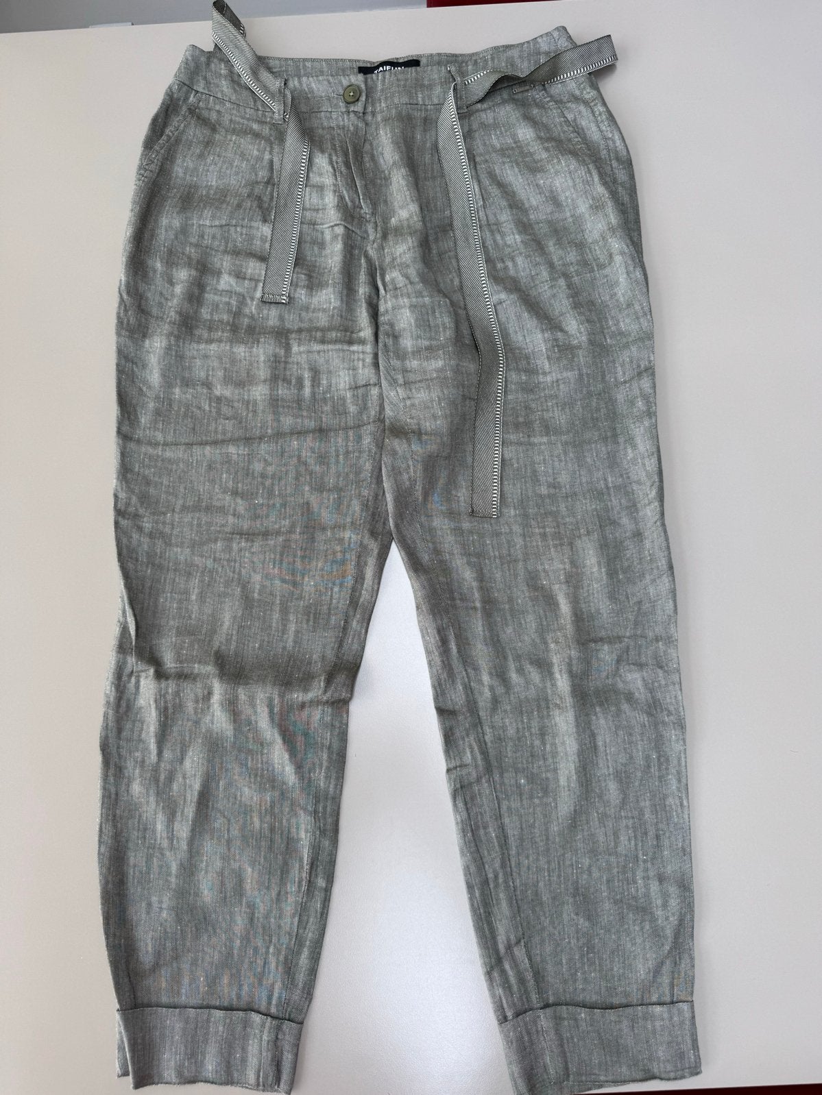 Taifun Linnen Broek Maat 36 (S), Ophalen of Verzenden, Zo goed als nieuw, Driekwart, Maat 36 (S)