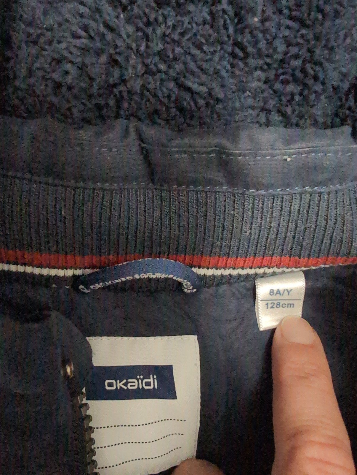 Foto 2 van Donkerblauwe winterjas voor jongens - Okaïdi, maat 128