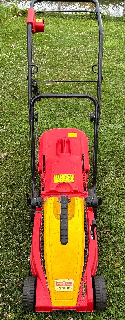 grasmaaier Wolf, Ophalen, Gebruikt, Elektrische grasmaaier, Wolf-Garten