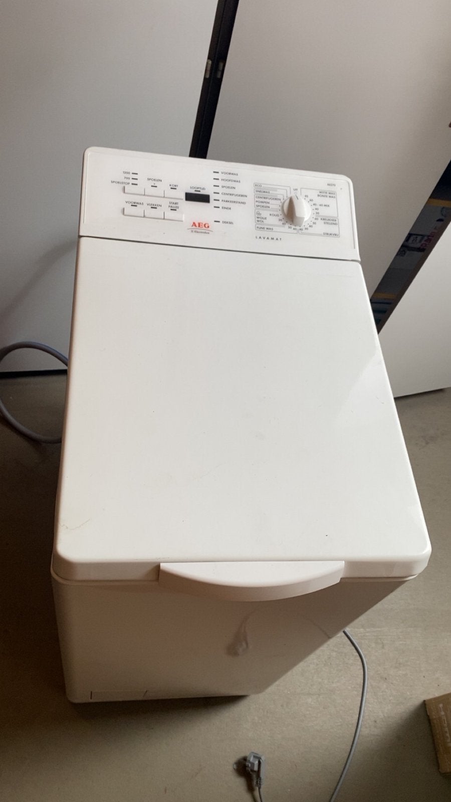 AEG wasmachine bovenlader, Ophalen, 4 tot 6 kg, Overige typen, Zo goed als nieuw