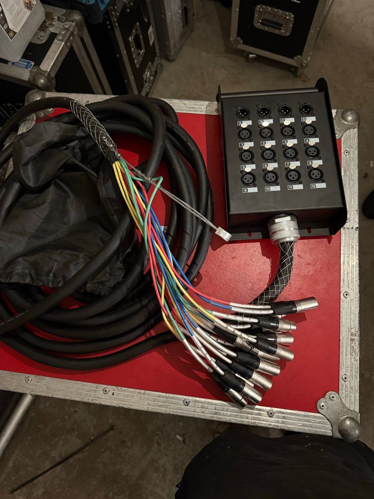 12-kanaals Multikabel - 15 Meter - Stagebox, Ophalen of Verzenden, Gebruikt, Apparatuur