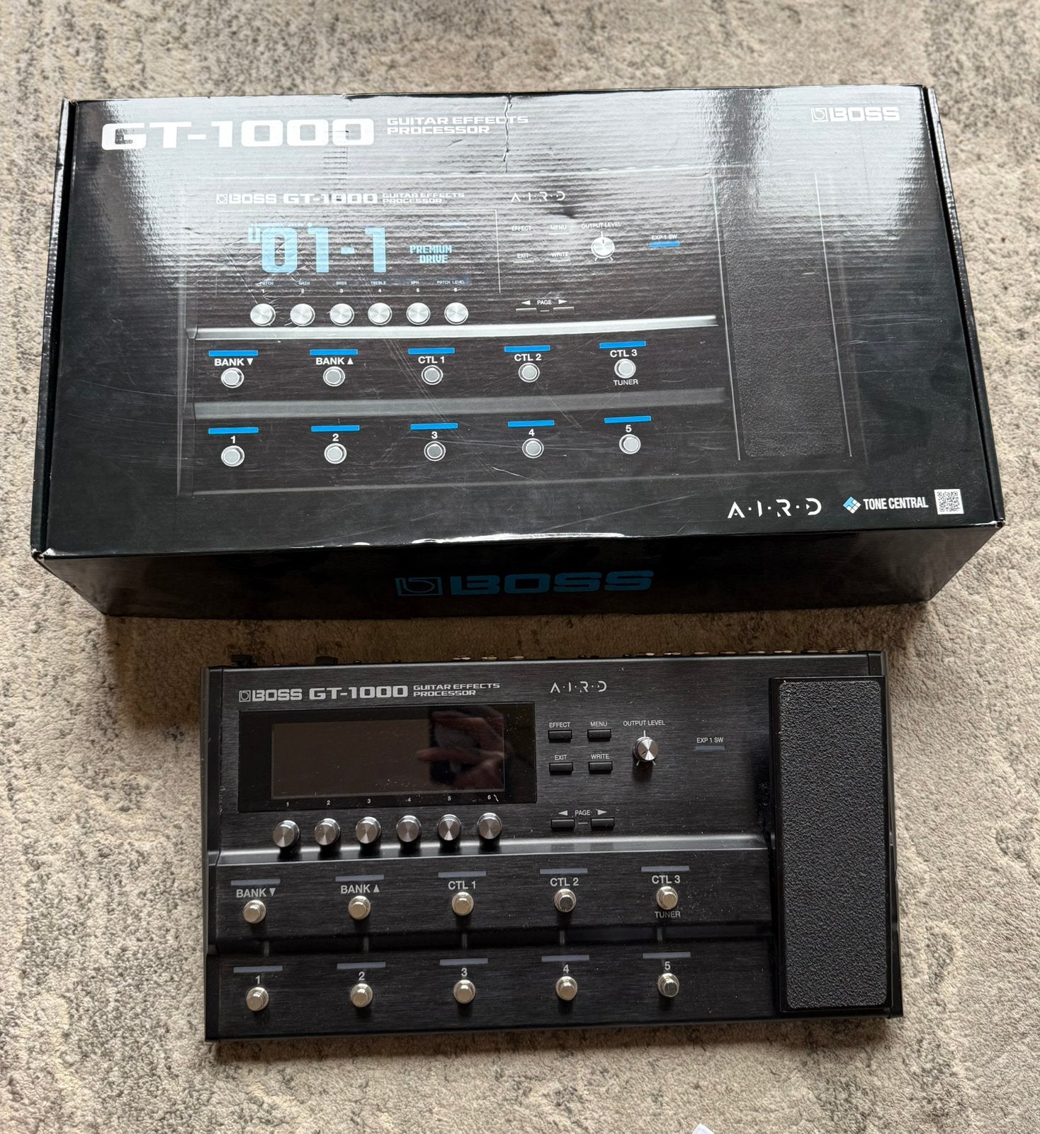 Boss GT-1000 Gitaar Multi-effect Processor Zo goed als nieuw, Ophalen of Verzenden, Zo goed als nieuw, Multi-effect