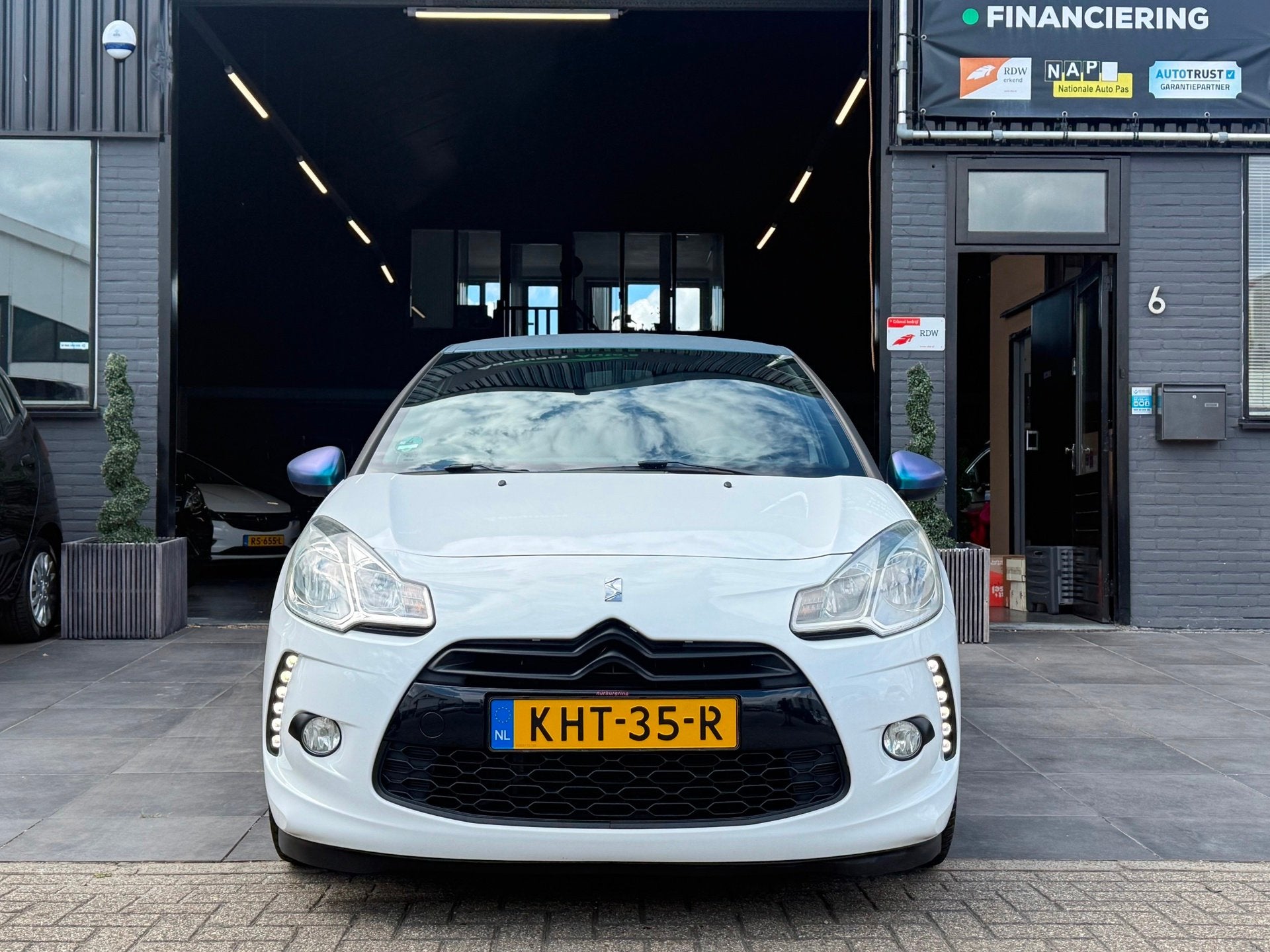Citroen DS3 1.6 THP Sport Chic|APK|Airco|Cruise control, Auto's, Citroën, Euro 5, Gebruikt, Zwart, Wit